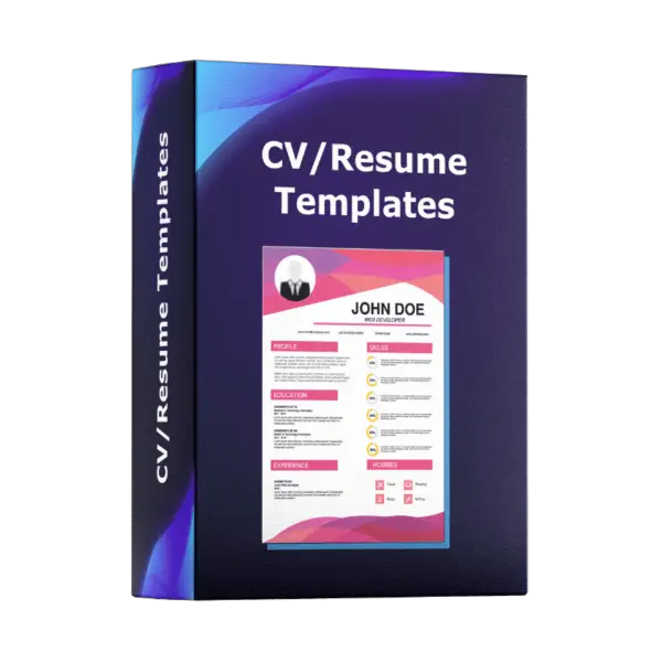 Modern Resume & CV Template Bundle – Editable in Word & Canva