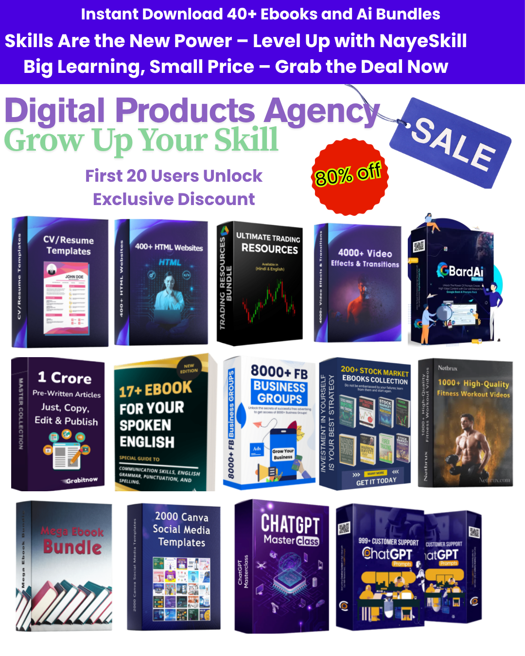 Limited Offer! First 20 Users Get 80% OFF on Top Online Skill Courses – Start Learning Now